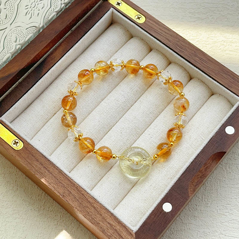 Buddha Stones Vredesgesp citrien kristallen Armband - image 4