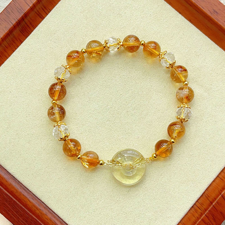 Buddha Stones Vredesgesp citrien kristallen Armband - image 1