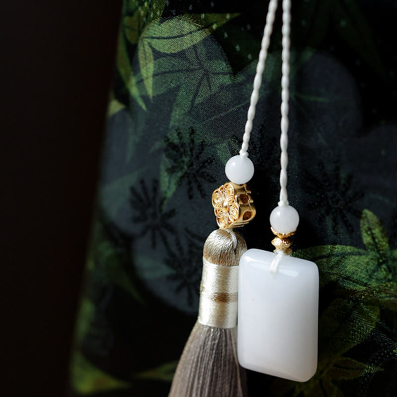 Buddha Stones Bamboebladeren vlinder koi vis handtas met bamboe Handtas - image 10