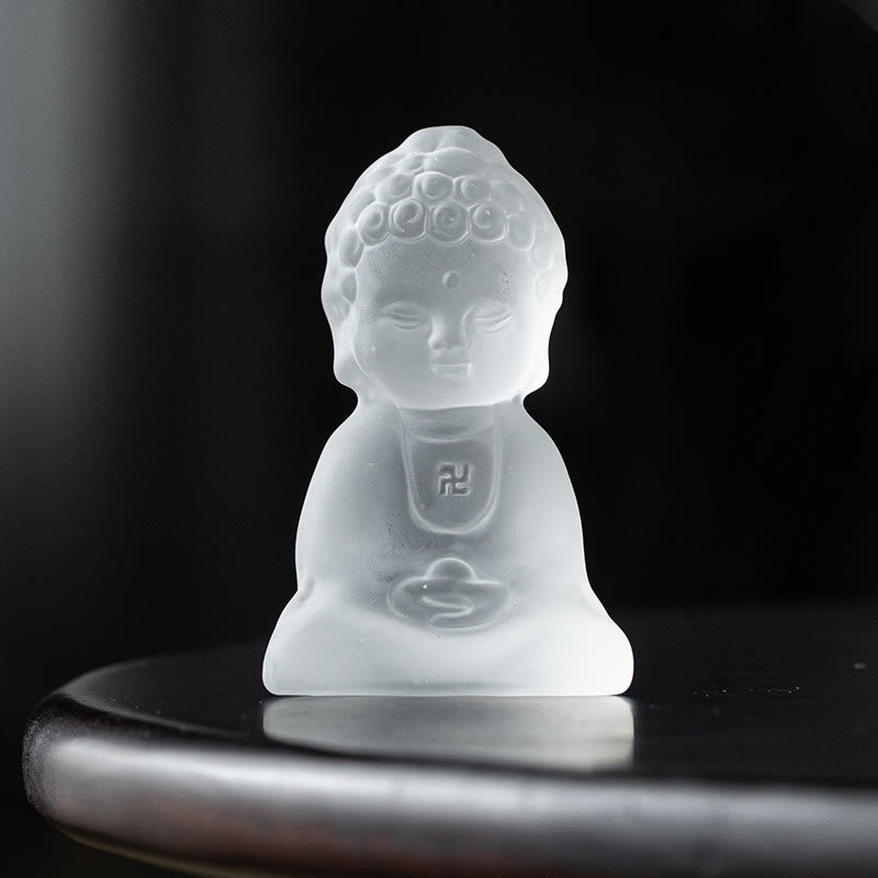 Buddha Stones Mini Tathagata Boeddha Liuli Serenity Bureaudecoratie - image 1