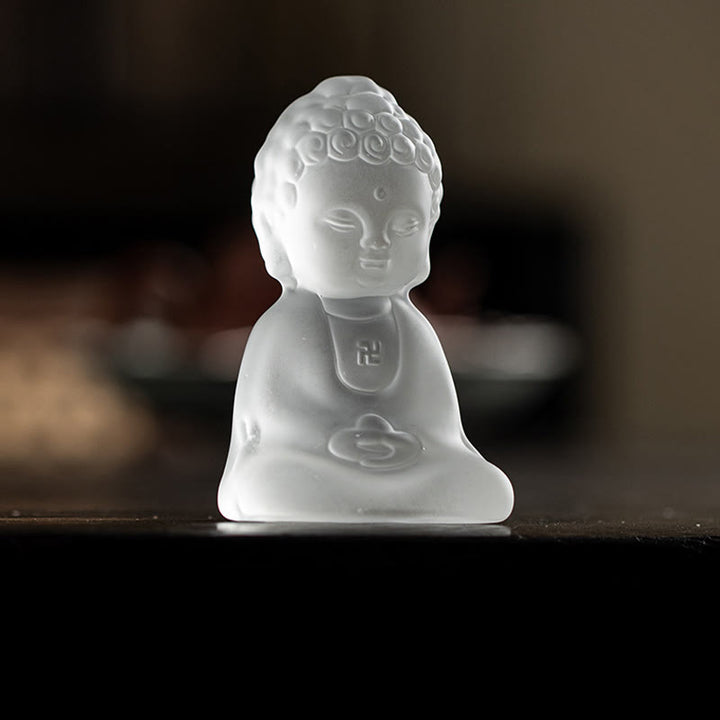 Buddha Stones Mini Tathagata Boeddha Liuli Serenity Bureaudecoratie - image 2