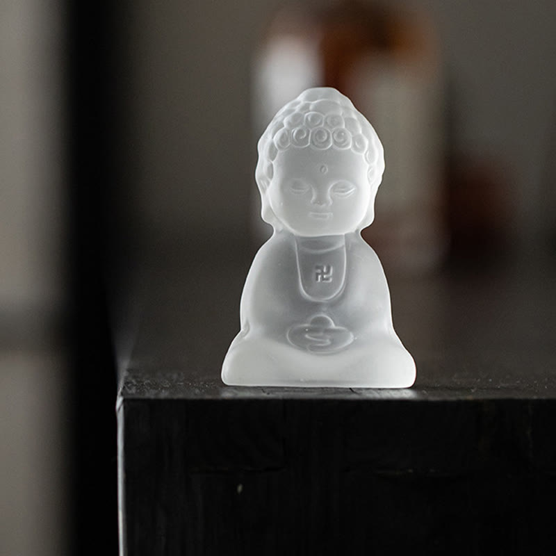 Buddha Stones Mini Tathagata Boeddha Liuli Serenity Bureaudecoratie - image 3