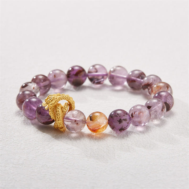 Buddha Stones Paarse Phantom koperen vergulde Armband - image 3