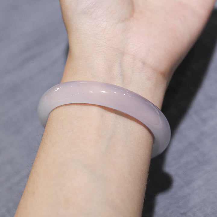 Buddha Stones Bangle-armband van natuurlijke chalcedoon met positieve energie - image 8