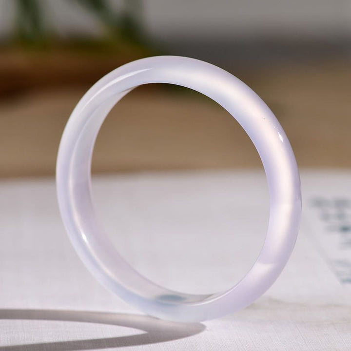 Buddha Stones Bangle-armband van natuurlijke chalcedoon met positieve energie - image 2