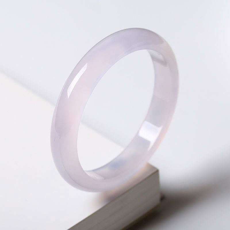 Buddha Stones Bangle-armband van natuurlijke chalcedoon met positieve energie - image 1