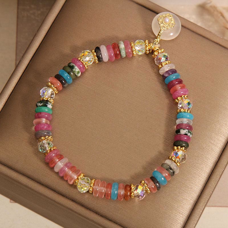 Buddha Stones Gelukbrengende Armband met diverse kristallen vredesgesp - image 7