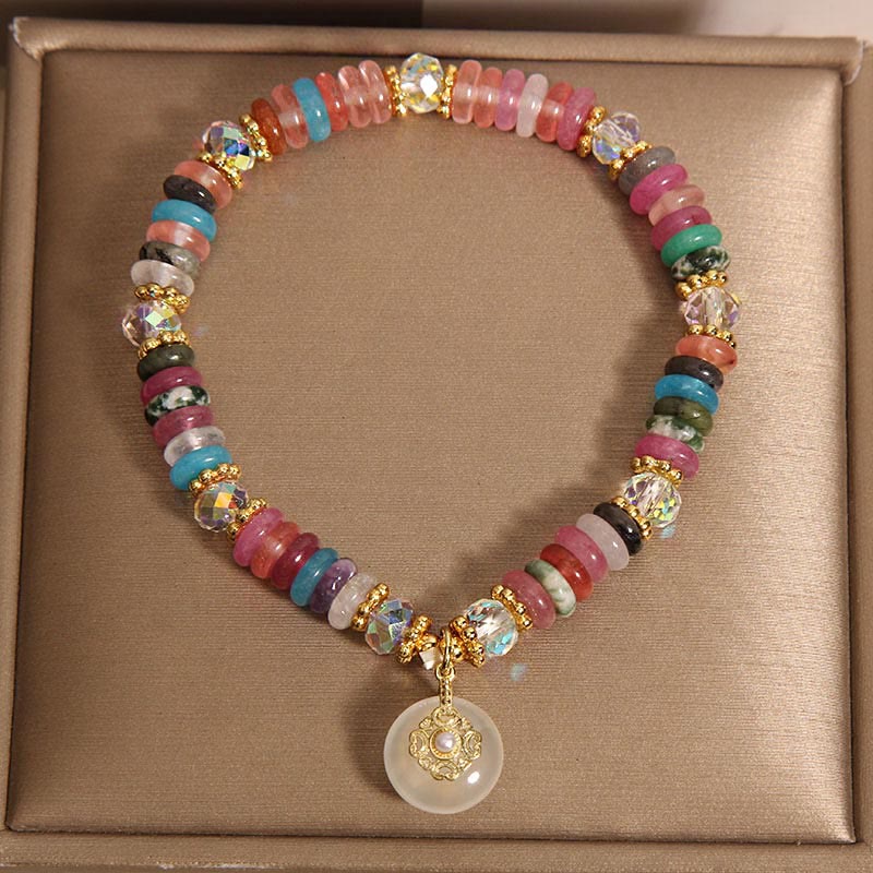Buddha Stones Gelukbrengende Armband met diverse kristallen vredesgesp - image 5