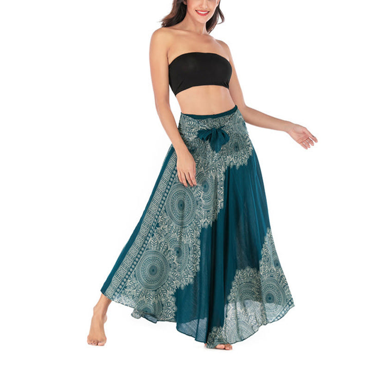 Buddha Stones Twee stijlvolle boho mandala bloemen strandrok jurk - image 8
