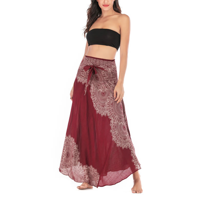 Buddha Stones Twee stijlvolle boho mandala bloemen strandrok jurk - image 26