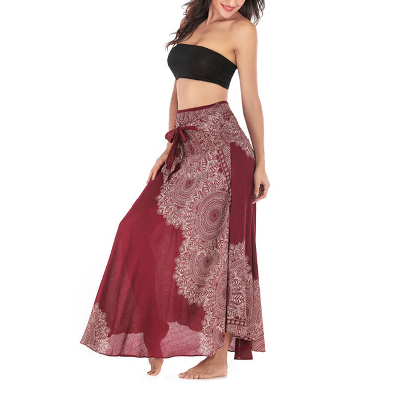 Buddha Stones Twee stijlvolle boho mandala bloemen strandrok jurk - image 24