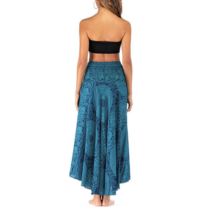 Buddha Stones Twee stijlvolle boho-jurken met kompasroos- en bloemenprint - image 17