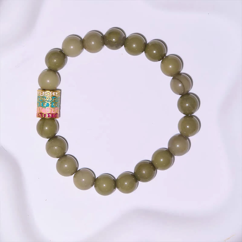 Buddha Stones Armband met natuurlijke Alashan-agaat als aanmoedigingssymbool - image 8