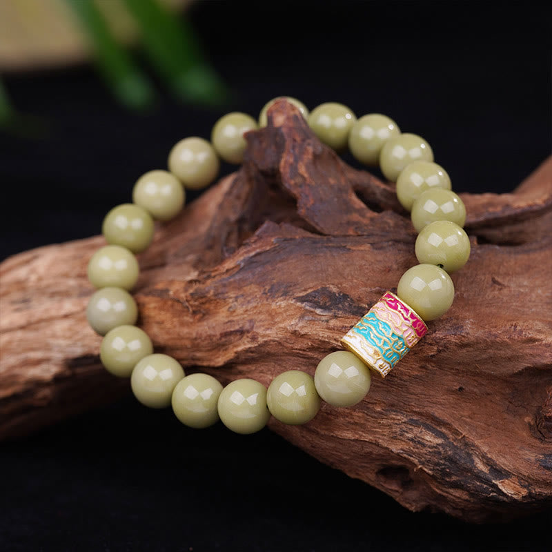 Buddha Stones Armband met natuurlijke Alashan-agaat als aanmoedigingssymbool - image 1