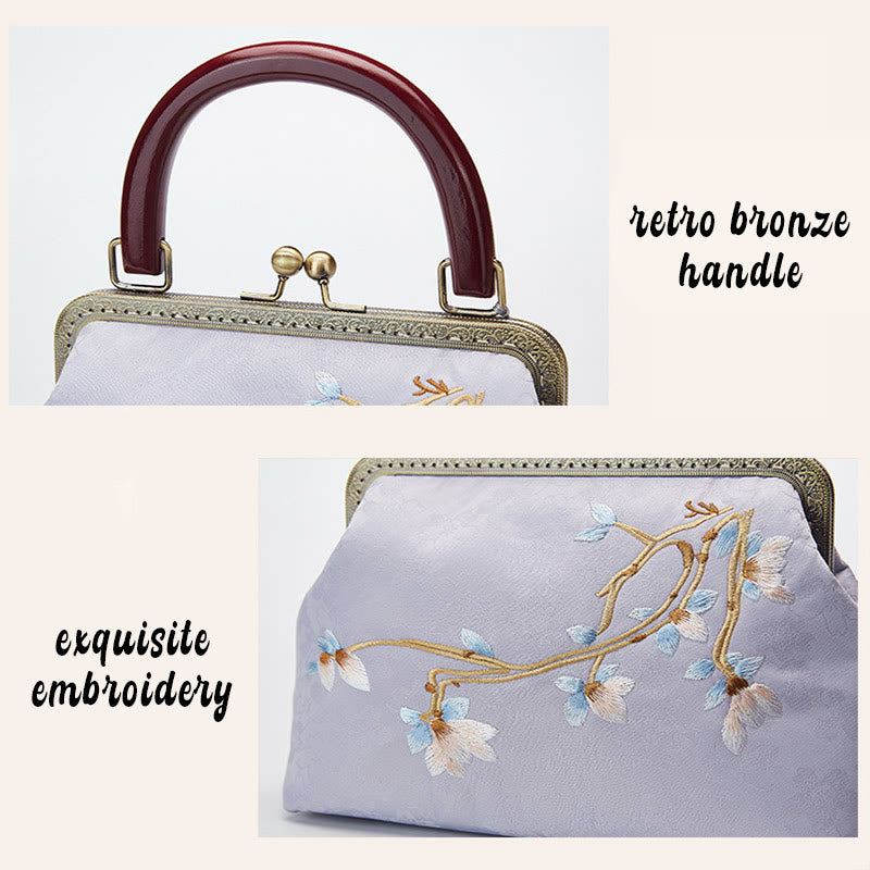 Buddha Stones Handtas/ Schoudertas (crossbody) met bloemenborduurwerk - image 8