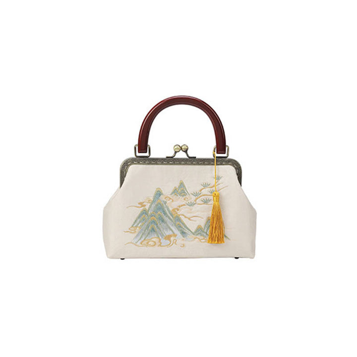 Buddha Stones Handtas met landschapsschilderij en Schoudertas (crossbody) - image 2