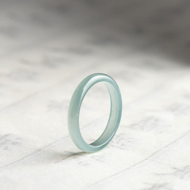 Buddha Stones Natuurlijke jade Ring - Ronde - 21 mm - image 2