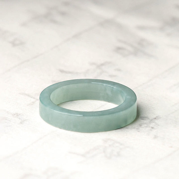 Buddha Stones Natuurlijke jade Ring - Vierkant - 21 mm - image 8