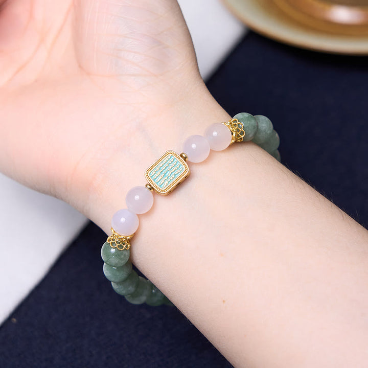 Buddha Stones Bevorder een nieuw begin met deze mintgroene jade Bangle-armband. - image 4