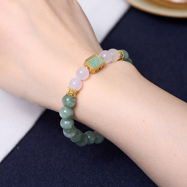 Buddha Stones Bevorder een nieuw begin met deze mintgroene jade Bangle-armband. - image 5