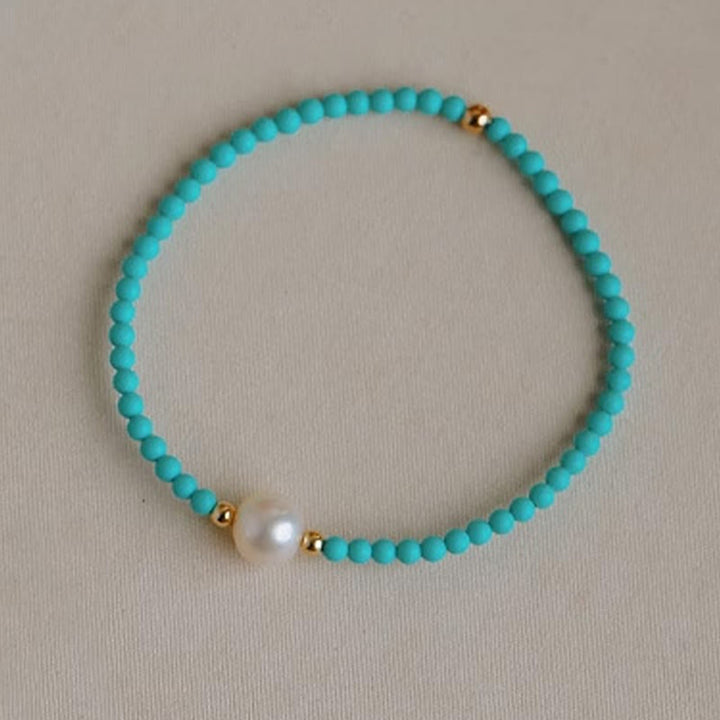 Buddha Stones Turquoise Rode Agaat Parel Kleine Kralen Armband - image 8