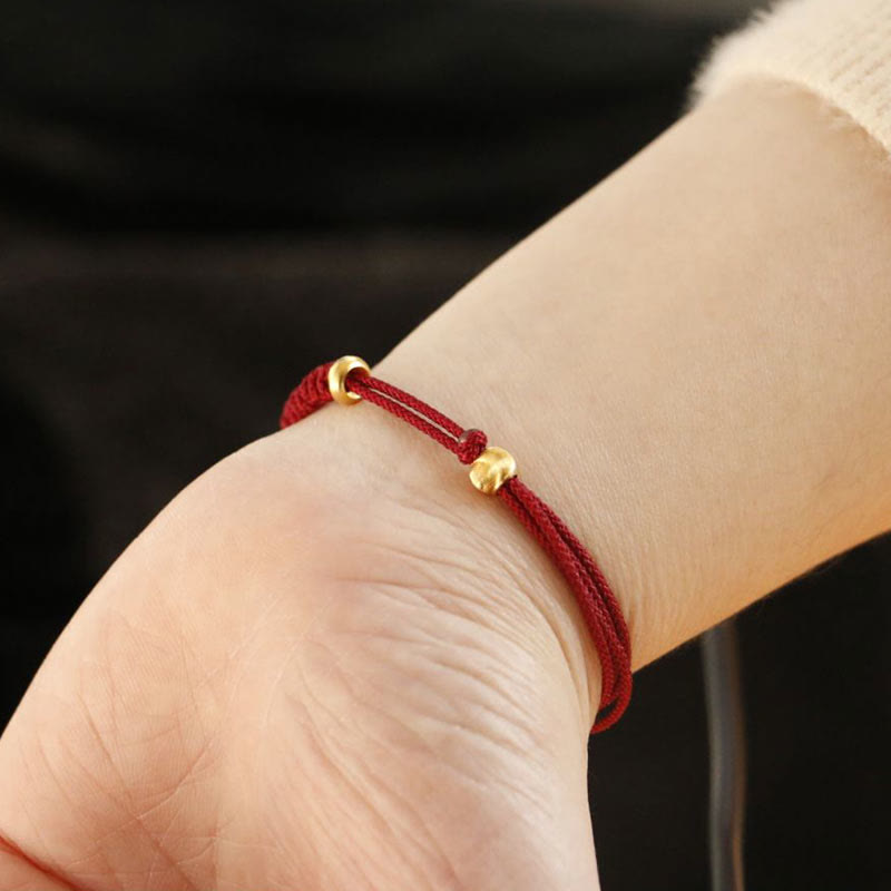 Buddha Stones Legering vredesgesp geluksarmband met rood Armband - image 12