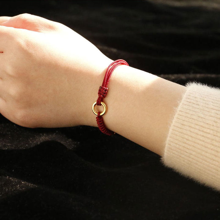 Buddha Stones Legering vredesgesp geluksarmband met rood Armband - image 14