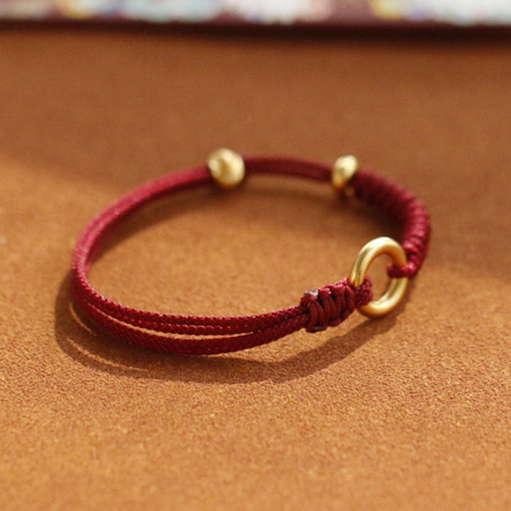 Buddha Stones Legering vredesgesp geluksarmband met rood Armband - image 10