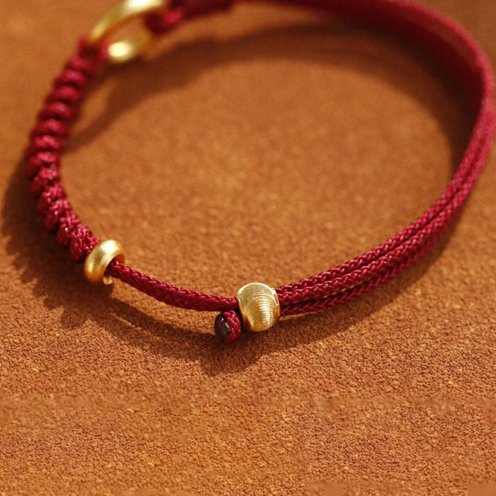 Buddha Stones Legering vredesgesp geluksarmband met rood Armband - image 11