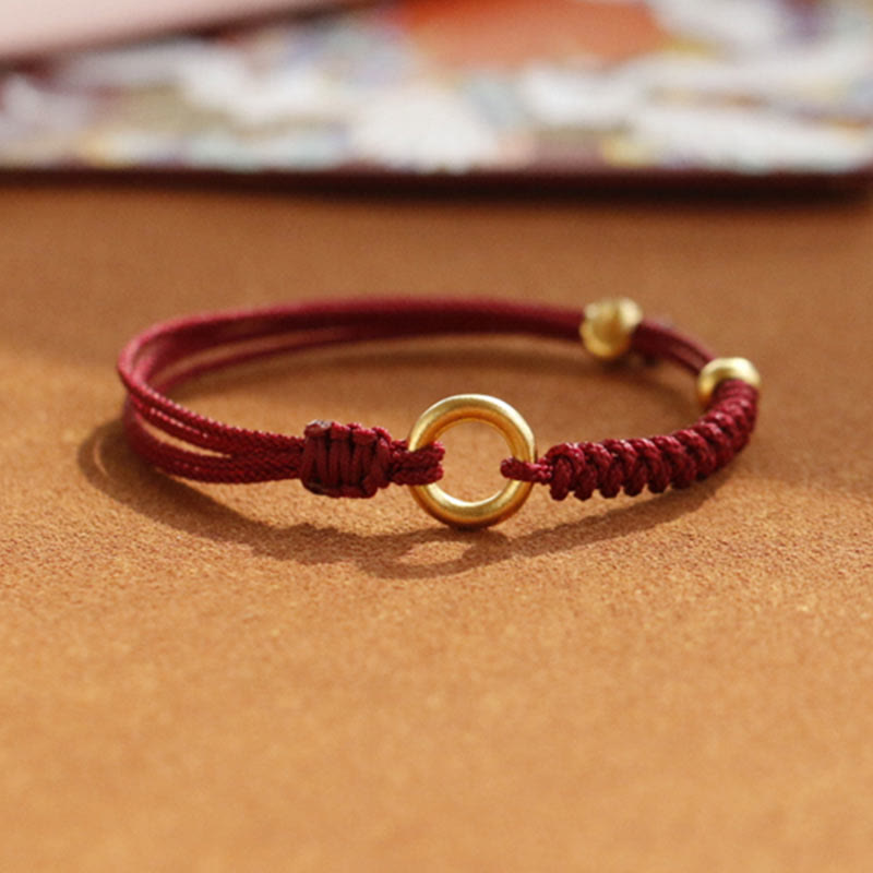 Buddha Stones Legering vredesgesp geluksarmband met rood Armband - image 9