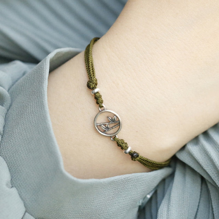 Buddha Stones 925 Sterling Zilveren Bamboe Armband - image 9