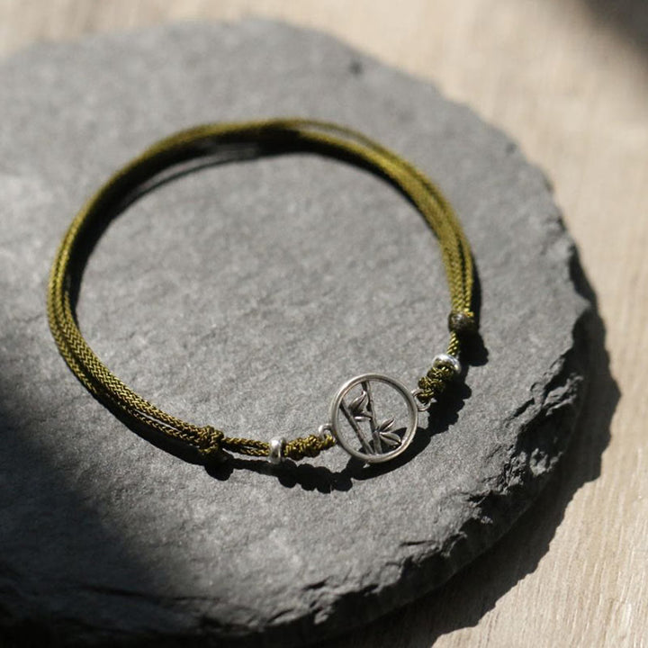 Buddha Stones 925 Sterling Zilveren Bamboe Armband - image 2