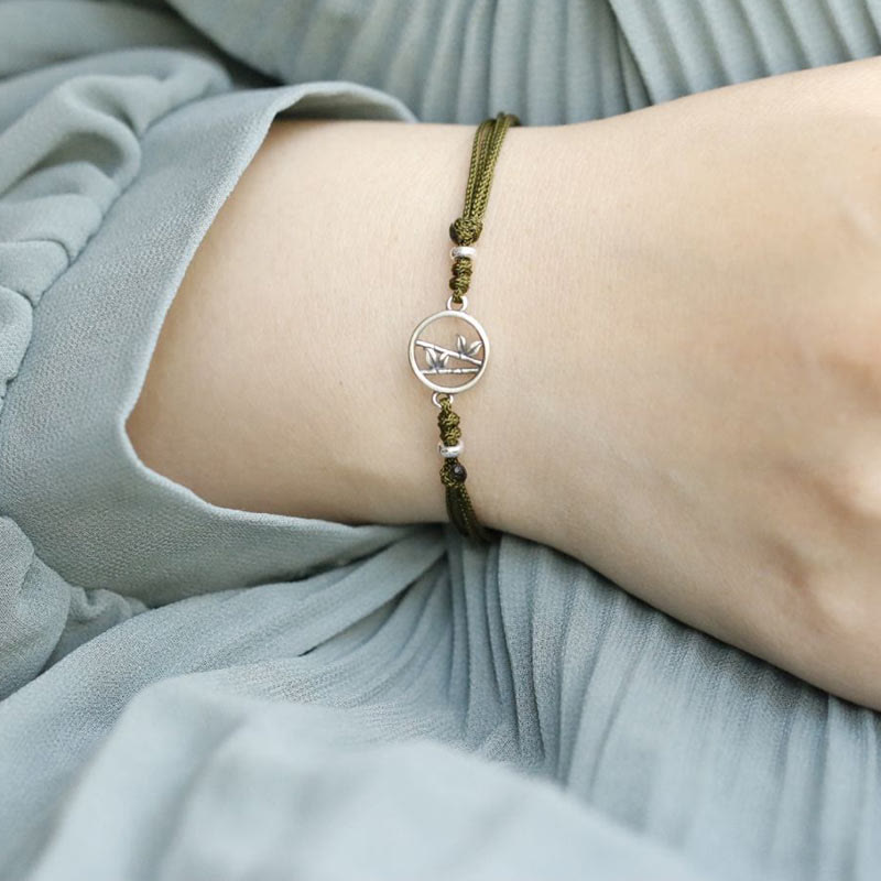 Buddha Stones 925 Sterling Zilveren Bamboe Armband - image 8