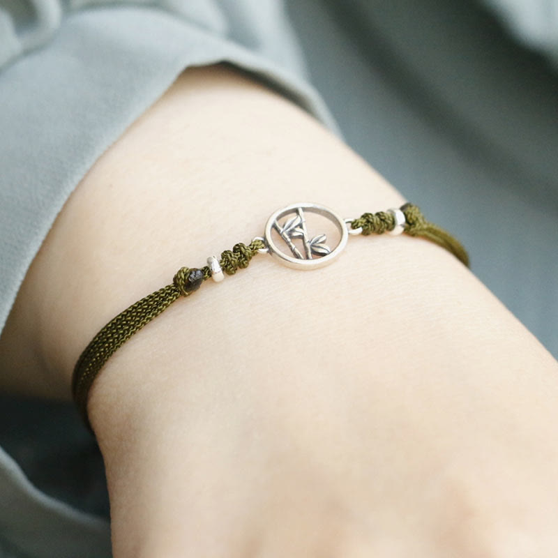 Buddha Stones 925 Sterling Zilveren Bamboe Armband - image 4