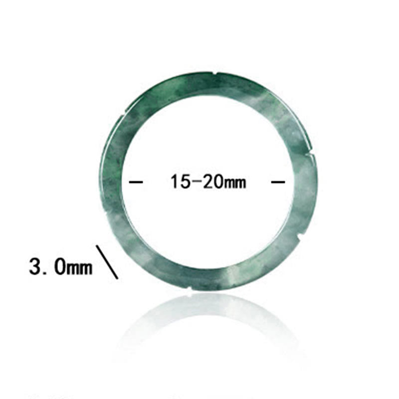 Buddha Stones Natuurlijke jade bamboe Ring voor voorspoed en overvloed - image 8