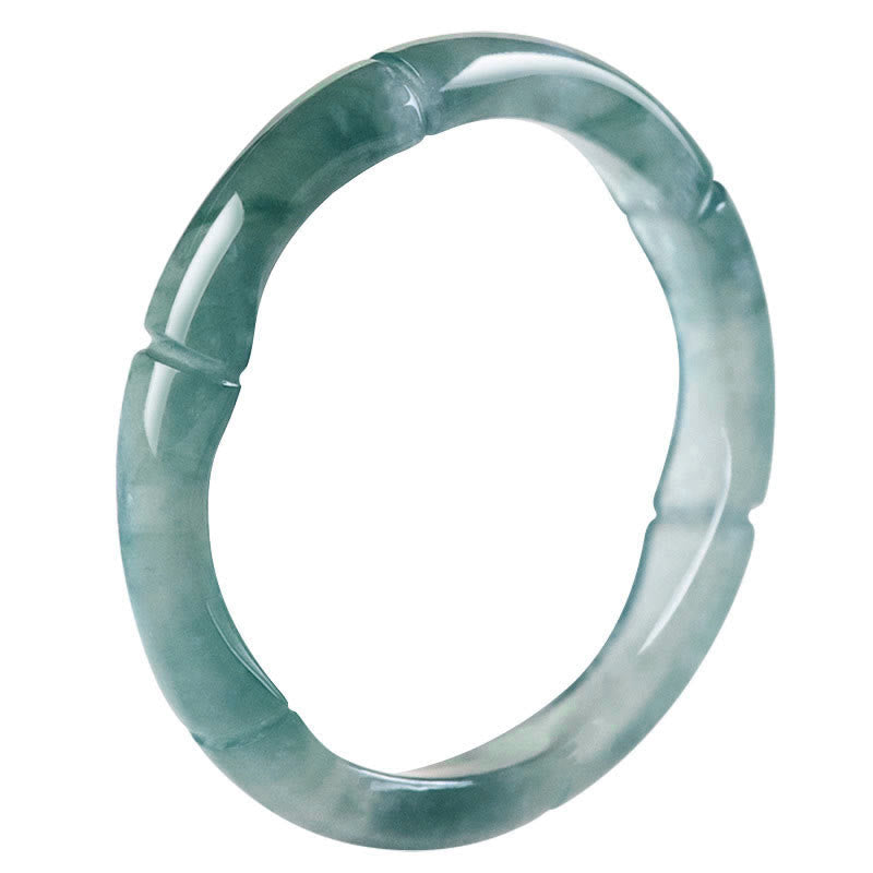 Buddha Stones Natuurlijke jade bamboe Ring voor voorspoed en overvloed - image 7