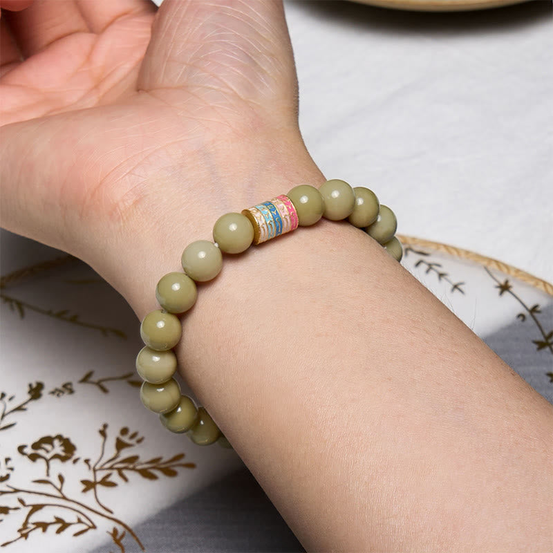 Buddha Stones Armband met natuurlijke Alashan-agaat als aanmoedigingssymbool - image 4