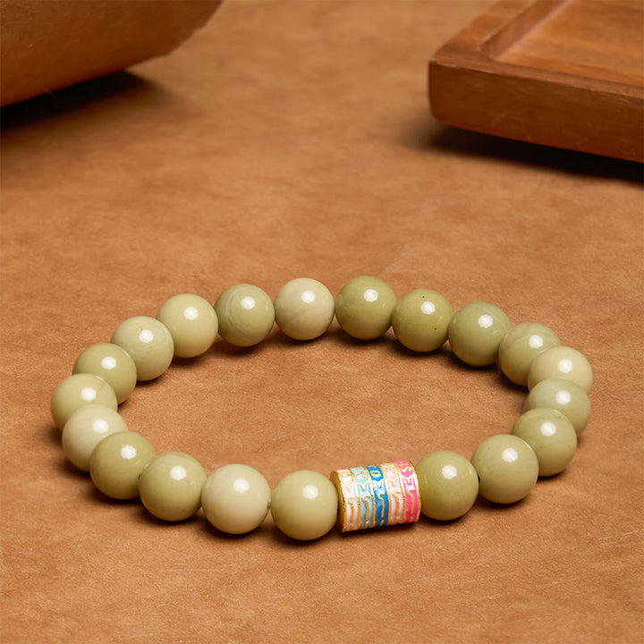 Buddha Stones Armband met natuurlijke Alashan-agaat als aanmoedigingssymbool - image 3