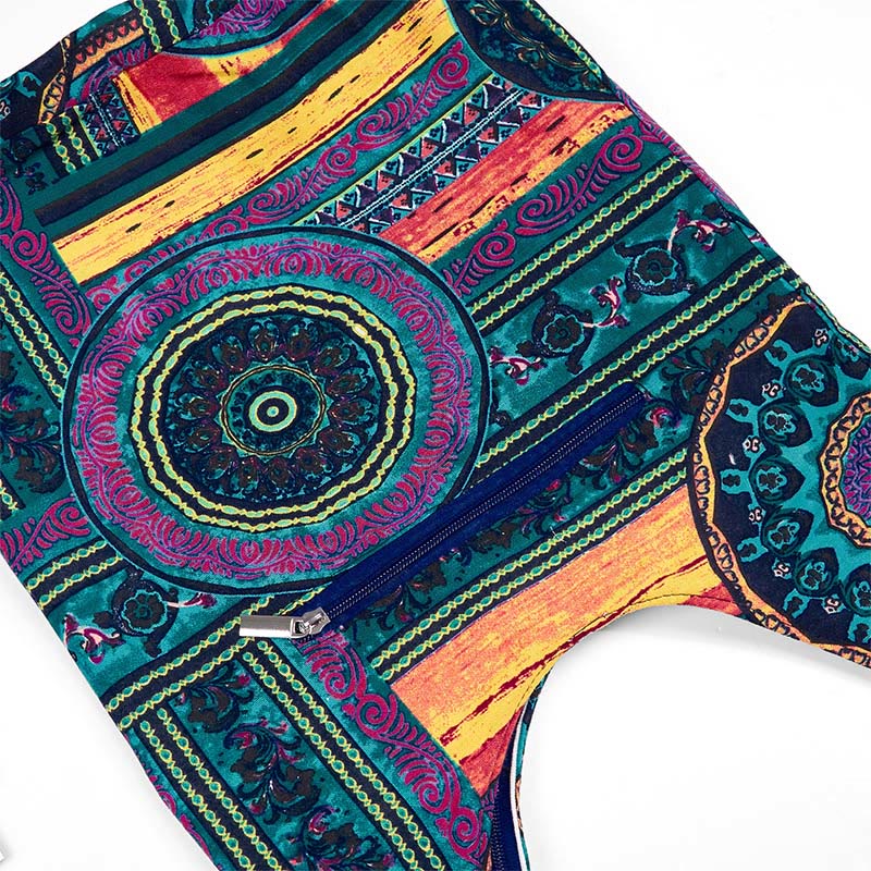 Buddha Stones Blauwe katoenen Schoudertas (crossbody) met Schoudertas - image 6
