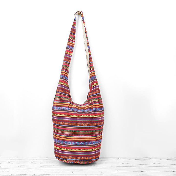 Buddha Stones Schoudertas (crossbody) met Schoudertas strepen - image 0