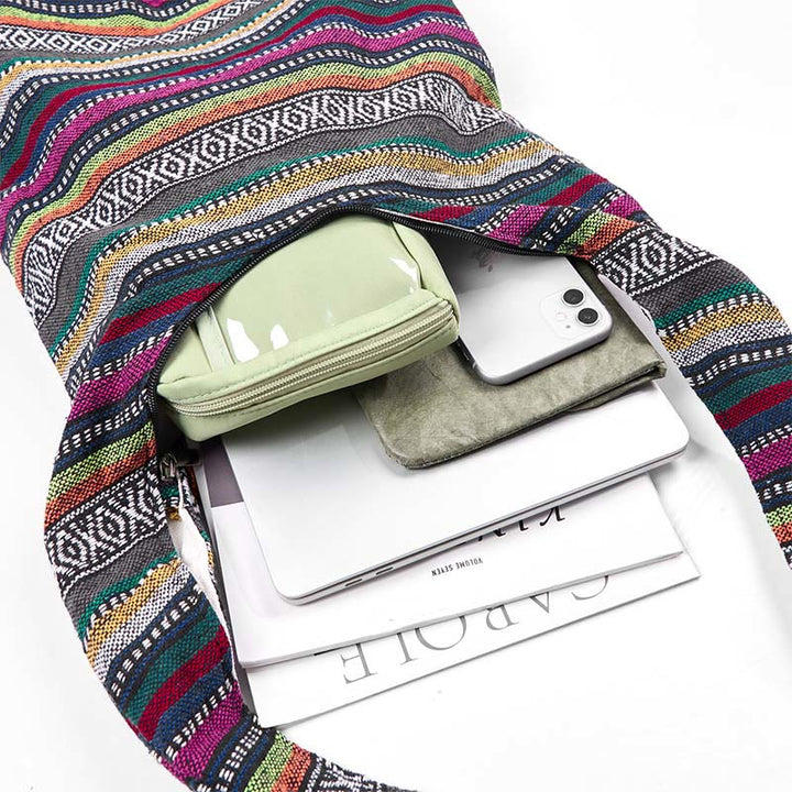 Buddha Stones Schoudertas (crossbody) met Schoudertas strepen - image 13