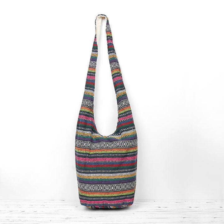 Buddha Stones Schoudertas (crossbody) met Schoudertas strepen - image 10