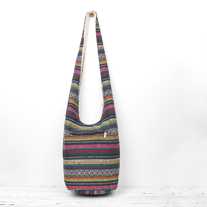 Buddha Stones Schoudertas (crossbody) met Schoudertas strepen - image 11