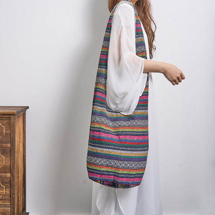 Buddha Stones Schoudertas (crossbody) met Schoudertas strepen - image 12