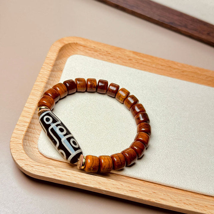 Buddha Stones Tibetaanse bottenkralen negenoog Dzi kralen Armband - image 1