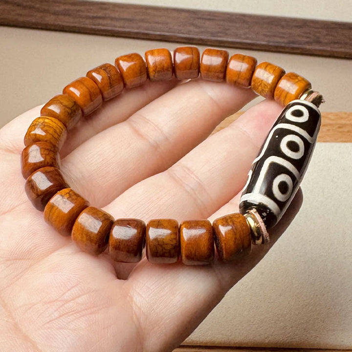 Buddha Stones Tibetaanse bottenkralen negenoog Dzi kralen Armband - image 6