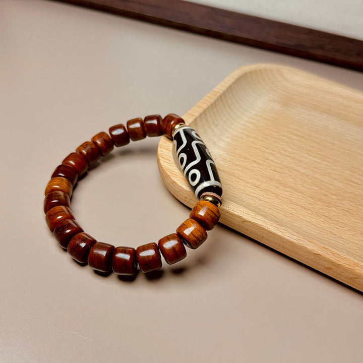 Buddha Stones Tibetaanse bottenkralen negenoog Dzi kralen Armband - image 2