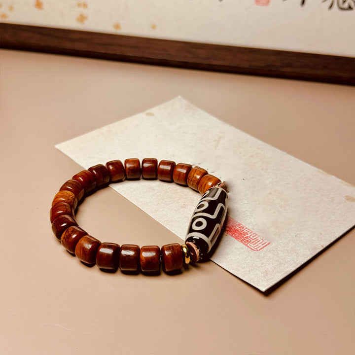 Buddha Stones Tibetaanse bottenkralen negenoog Dzi kralen Armband - image 3