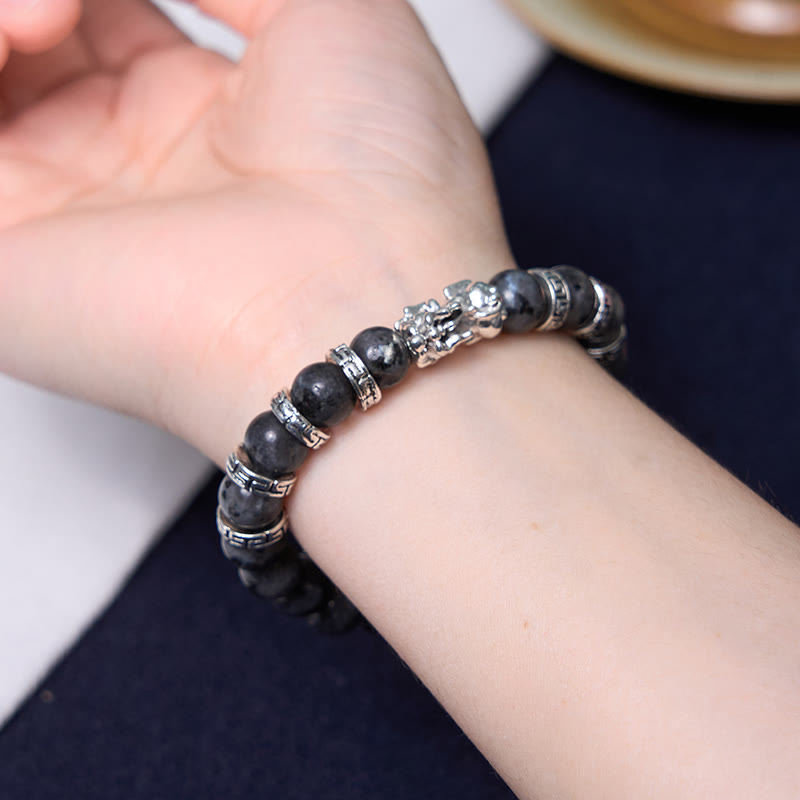 Buddha Stones Zwarte PiXiu Power Armband - image 2