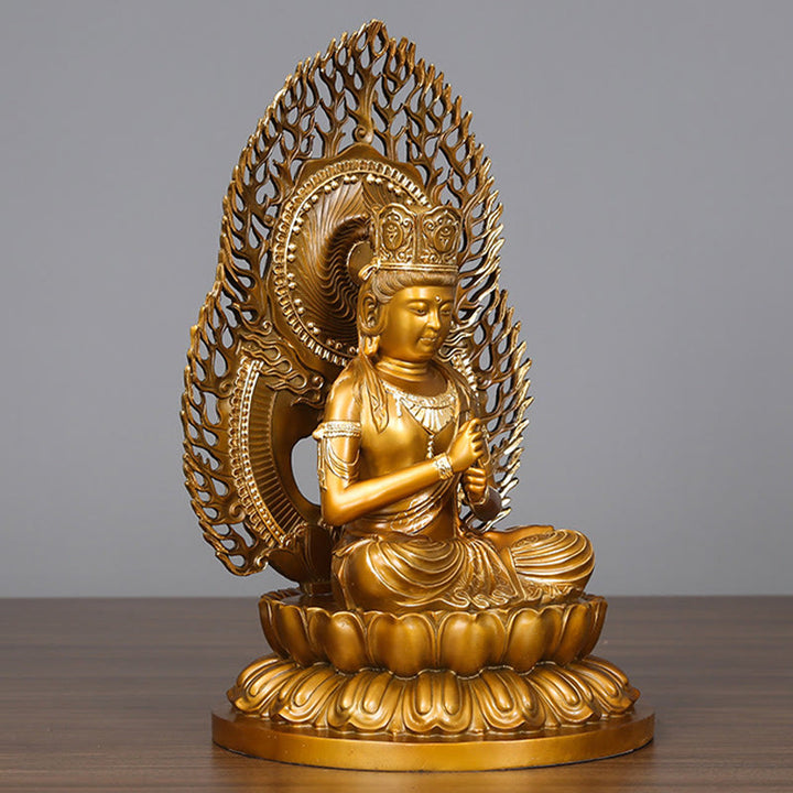 Buddha Stones Tathagata Boeddha beeldje, Sereniteit, koperen beeld, huisgeschenk, decoratie - image 2
